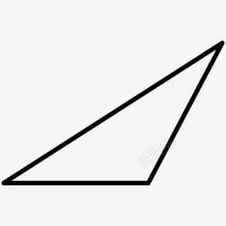 不等边背景不等边三角形几何形状图标高清图片