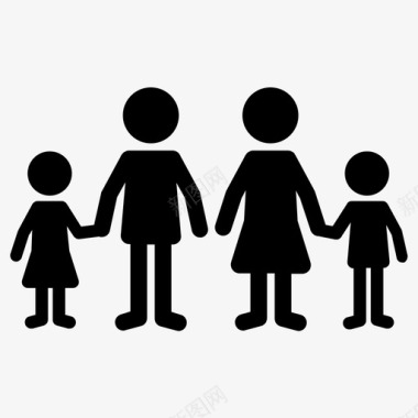 家庭人民图标图标
