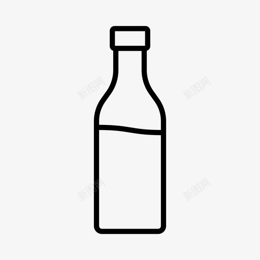 瓶调味品番茄酱图标svg_新图网 https://ixintu.com 瓶 瓶子 番茄酱 调味品