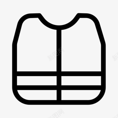 救生衣夹克保安图标图标