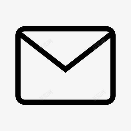 电子邮件信封基本用户界面集合图标svg_新图网 https://ixintu.com 信封 基本用户界面集合 电子邮件