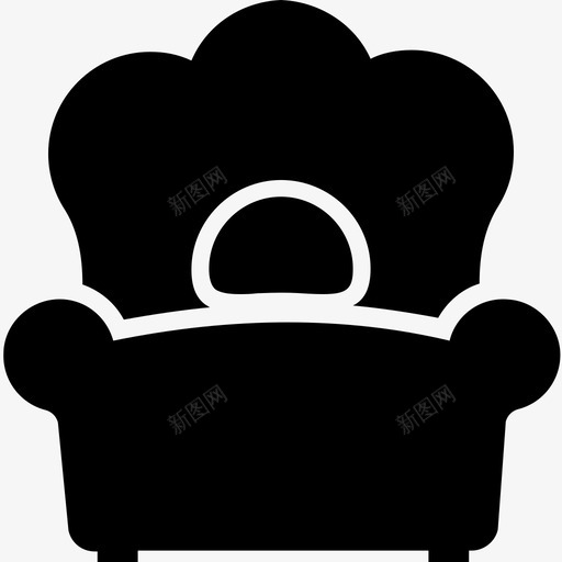 软垫沙发家具座椅图标svg_新图网 https://ixintu.com 内饰和装饰雕文图标 家具 座椅 软垫沙发