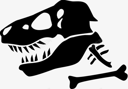 化石恐龙恐龙化石图标svg_新图网 https://ixintu.com 化石 古生物学 恐龙 恐龙化石