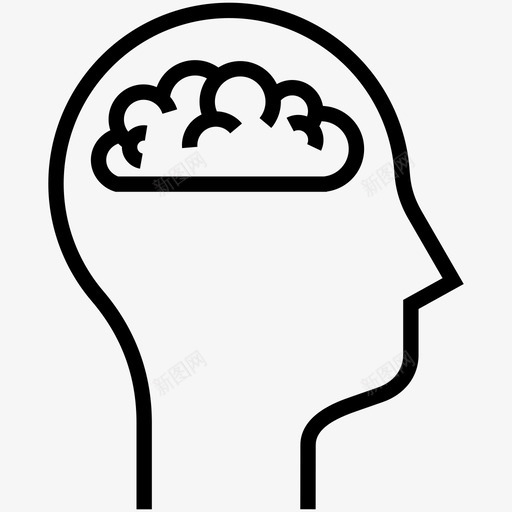 大脑脑风暴人类思维图标svg_新图网 https://ixintu.com 人类思维 人类思维线 大脑 思维 脑风暴