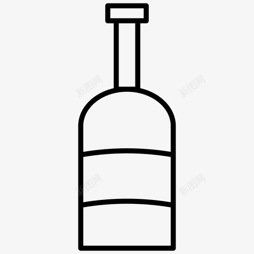 葡萄酒酒瓶威士忌图标svg_新图网 https://ixintu.com 其他 威士忌 葡萄酒 酒瓶