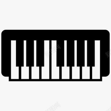 钢琴电钢琴音乐图标图标