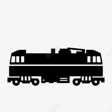 电力机车铁路火车图标图标