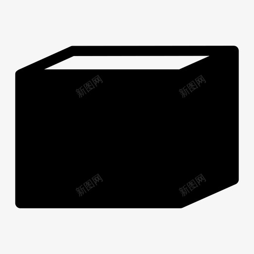 箱子投票箱纸板图标svg_新图网 https://ixintu.com 包裹 投票箱 立方体 箱子 纸板