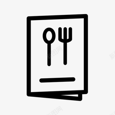 食谱书菜单栏菜单本图标图标