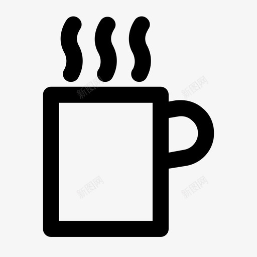 热咖啡咖啡因杯子图标svg_新图网 https://ixintu.com 咖啡因 杯子 浓缩咖啡 热咖啡