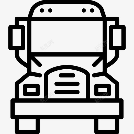 半卡车公共汽车学校图标svg_新图网 https://ixintu.com 公共汽车 半卡车 学校 车辆 运输方式