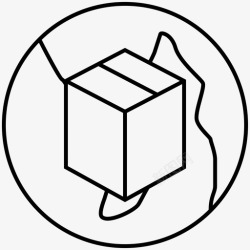 地球包装包装盒子地球仪图标高清图片