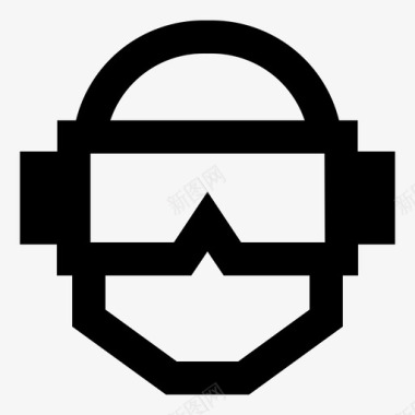 ar眼镜虚拟现实护目镜图标图标