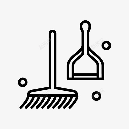 清洁刷扫帚健康图标svg_新图网 https://ixintu.com 健康 卫生 扫帚 清洁刷