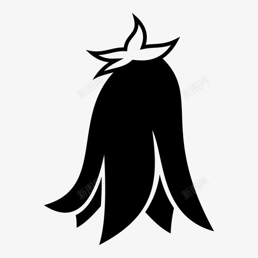 风铃花美人花图标svg_新图网 https://ixintu.com 植物 美人 花 风铃花