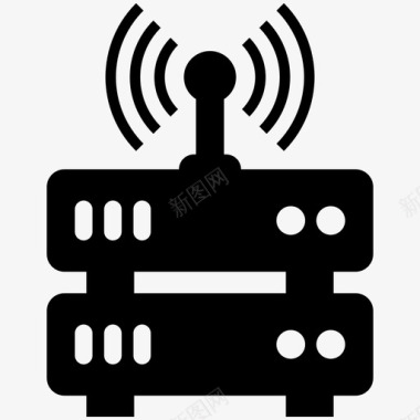 无线数据库wifi和服务器wifi数据库图标图标
