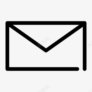 封闭式信封电子邮件信件图标图标