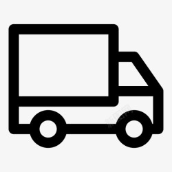汽车运输物流汽车运输交货包装图标高清图片