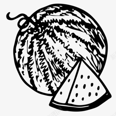 西瓜浆果食品图标图标