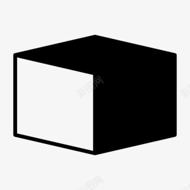 盒子立方体包裹图标图标