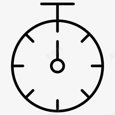 计时器秒表运动型超薄型图标图标