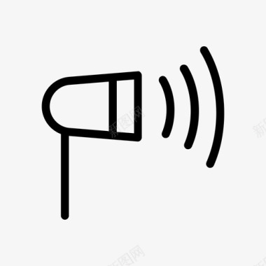 扬声器响亮的声音营销图标图标