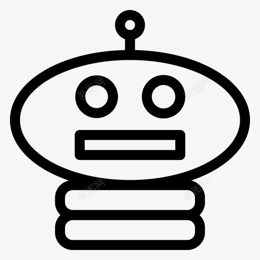 机器人汽车头部图标svg_新图网 https://ixintu.com 头部 机器 机器人 机器人线图标 汽车 编程