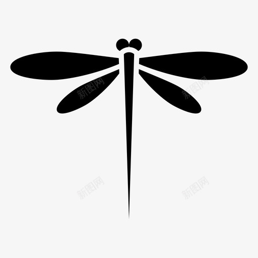 蜻蜓飞翔昆虫图标svg_新图网 https://ixintu.com 昆虫 翅膀 蜻蜓 飞翔
