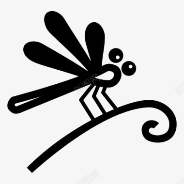 蜻蜓动物虫子图标图标