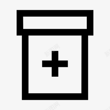 药瓶药盒药图标图标