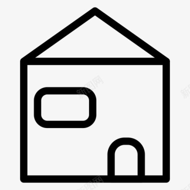 房产房子商店图标图标