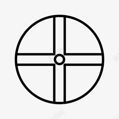 盾牌十字军东征中世纪图标图标