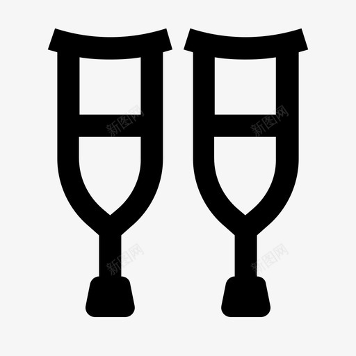 拐杖健康医院图标svg_新图网 https://ixintu.com 健康 医疗 医院 手术 手杖 拐杖