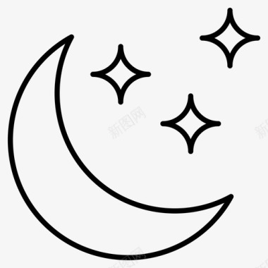 月亮万圣节夜晚图标图标