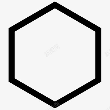 几何形状六边形形状图标图标