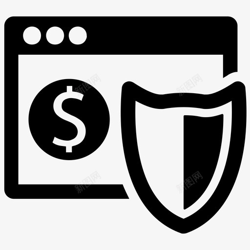 安全金融网上银行图标svg_新图网 https://ixintu.com 安全 安全支付 网上银行 金融 金融集1