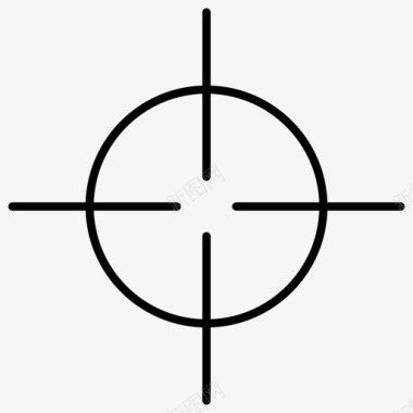 十字准星瞄准游戏图标图标