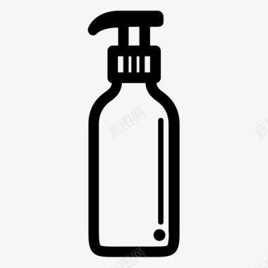 肥皂分配器瓶子泵瓶图标图标