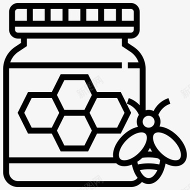 蜂蜜动物蜜蜂图标图标