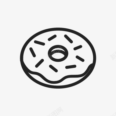 甜甜圈面包房圈图标图标