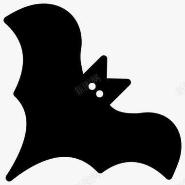 蝙蝠鸟苍蝇图标图标