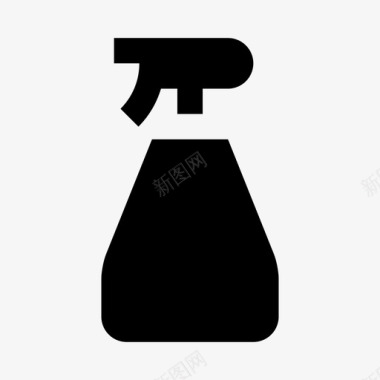 喷雾瓶清洁洒水图标图标