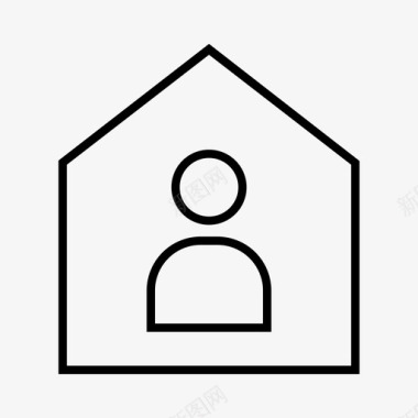 财产房屋业主图标图标