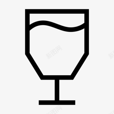 高级玻璃杯饮料干杯图标图标