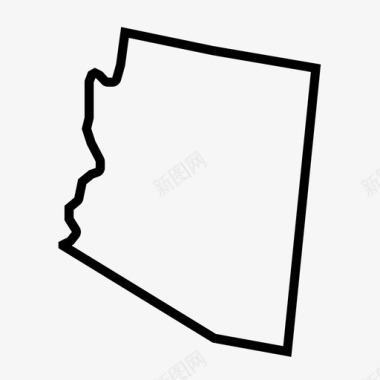 亚利桑那州美国地理图标图标