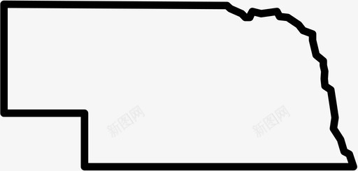 内布拉斯加州美国林肯图标图标