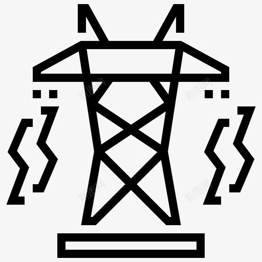 高压电力城市元素2图标svg_新图网 https://ixintu.com 城市元素2 电力 高压
