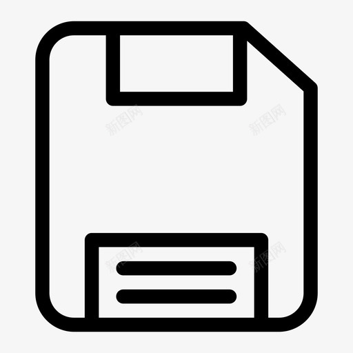磁盘数据文件图标svg_新图网 https://ixintu.com 保存 基本包装介质 数据 文件 磁盘 软盘
