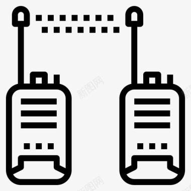 对讲机通讯无线电图标图标
