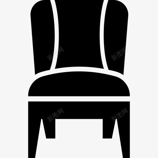 软椅软垫椅办公椅图标svg_新图网 https://ixintu.com 办公椅 室内装饰雕文图标 家具 座椅 软垫椅 软椅 餐椅